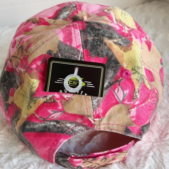 Pink Camo Gun Target Shooting Hunting Hat Baseball Cap - Picture 2 of 5